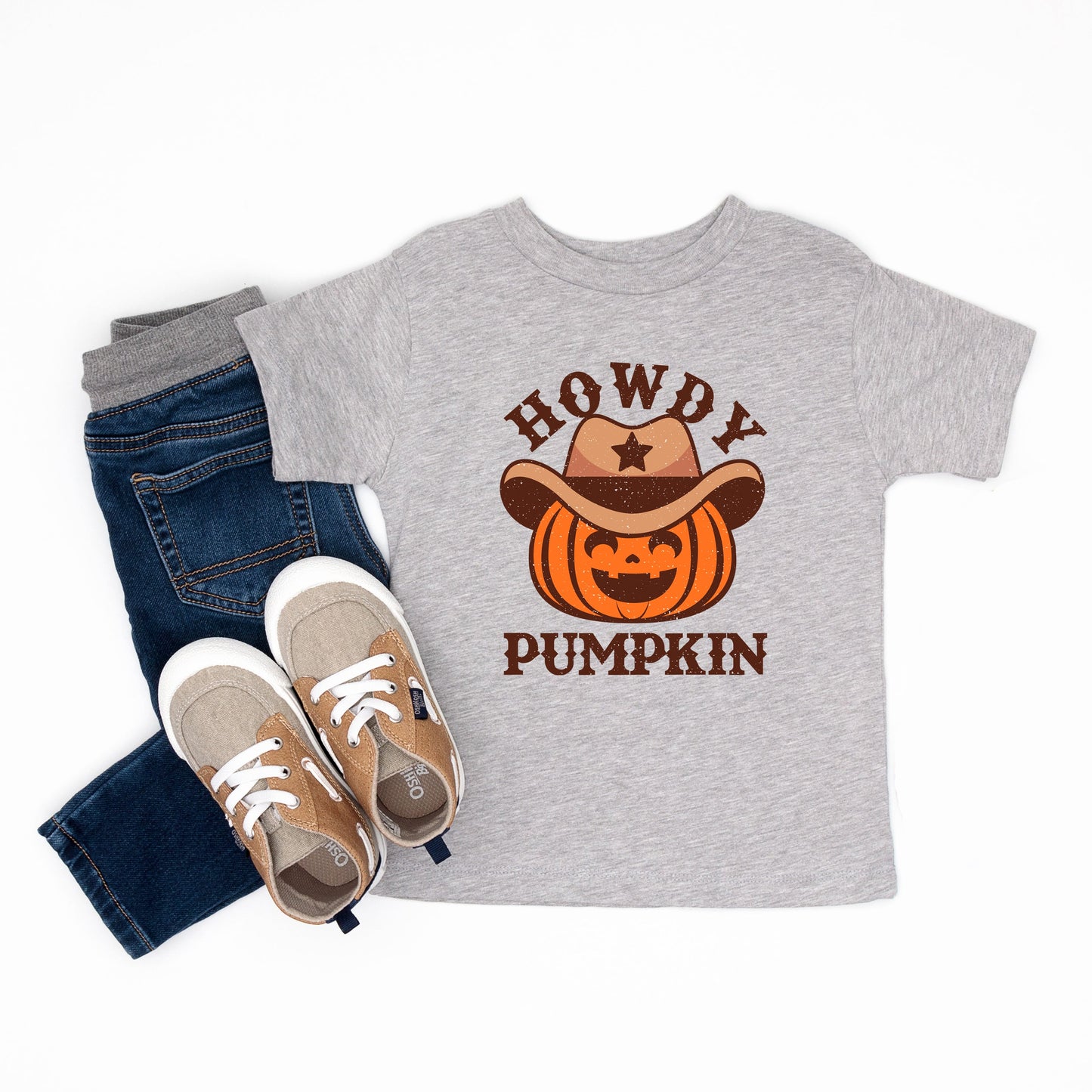 Howdy Pumpkin Hat | Toddler Graphic Short Sleeve Tee
