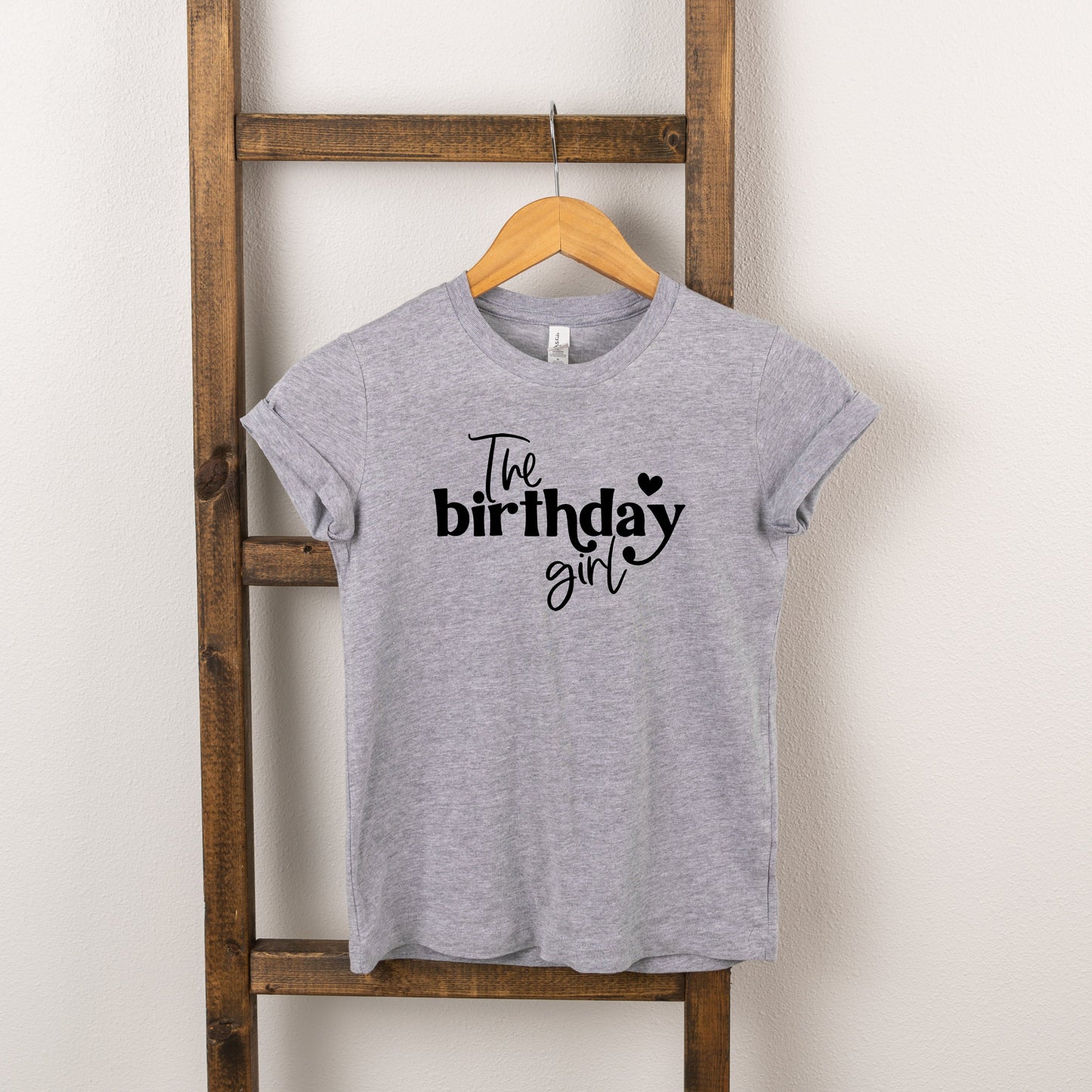 The Birthday Girl Heart | Toddler Short Sleeve Crew Neck