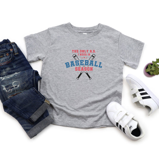 Baseball Season Bats | Toddler Short Sleeve Crew Neck