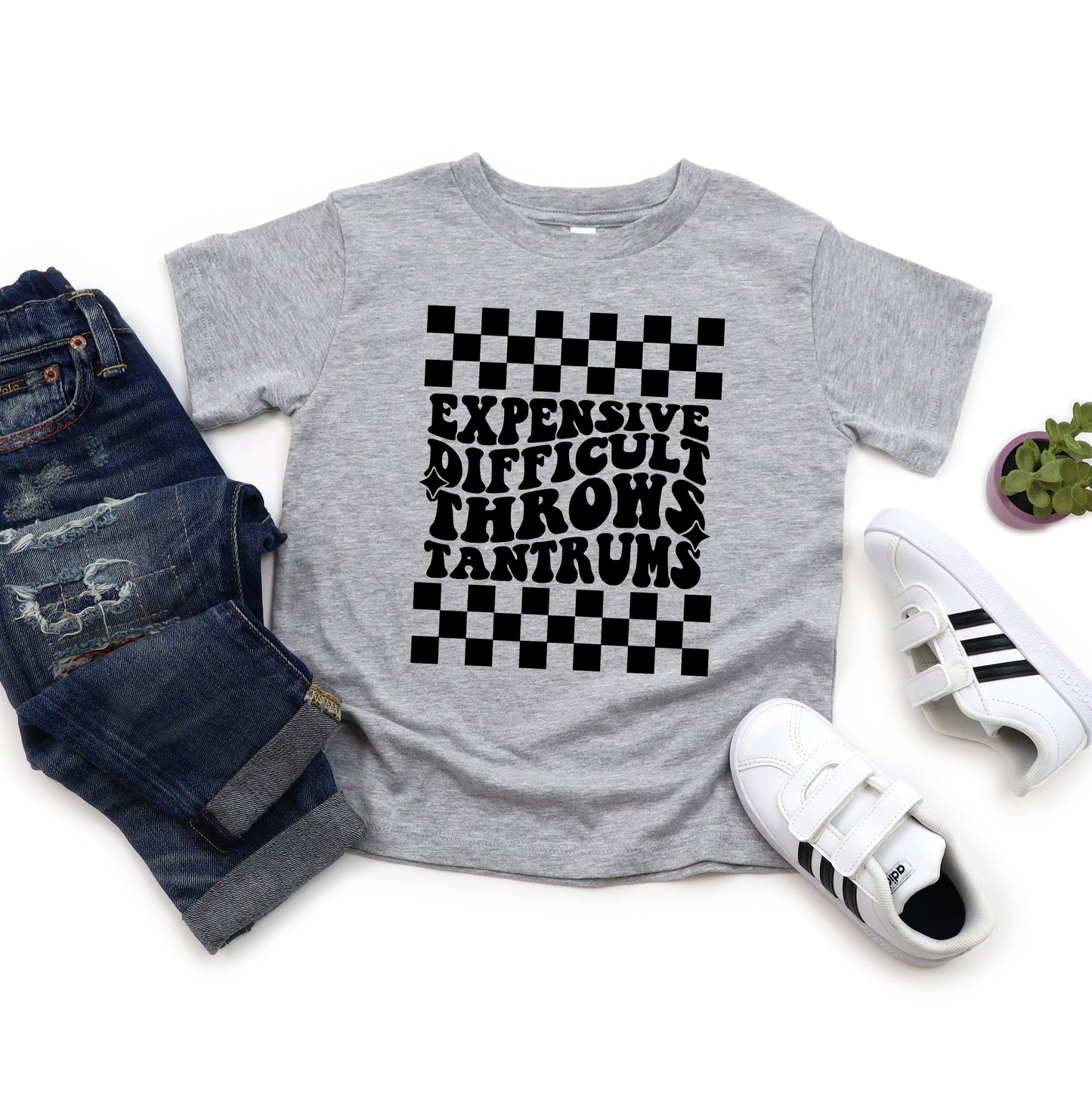 Expensive Difficult Tantrums | Toddler Short Sleeve Crew Neck