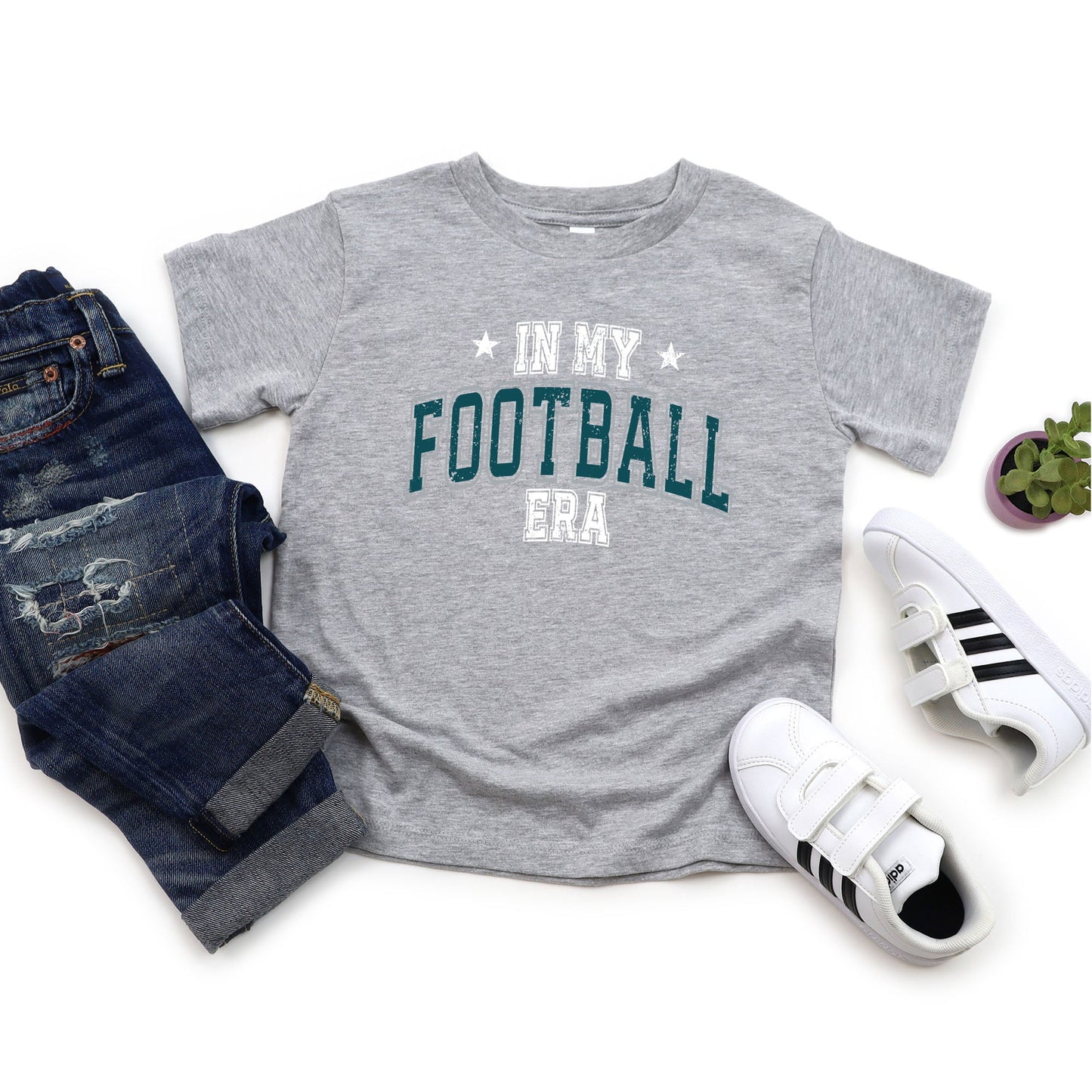 In My Football Era - Green | Youth Graphic Short Sleeve Tee