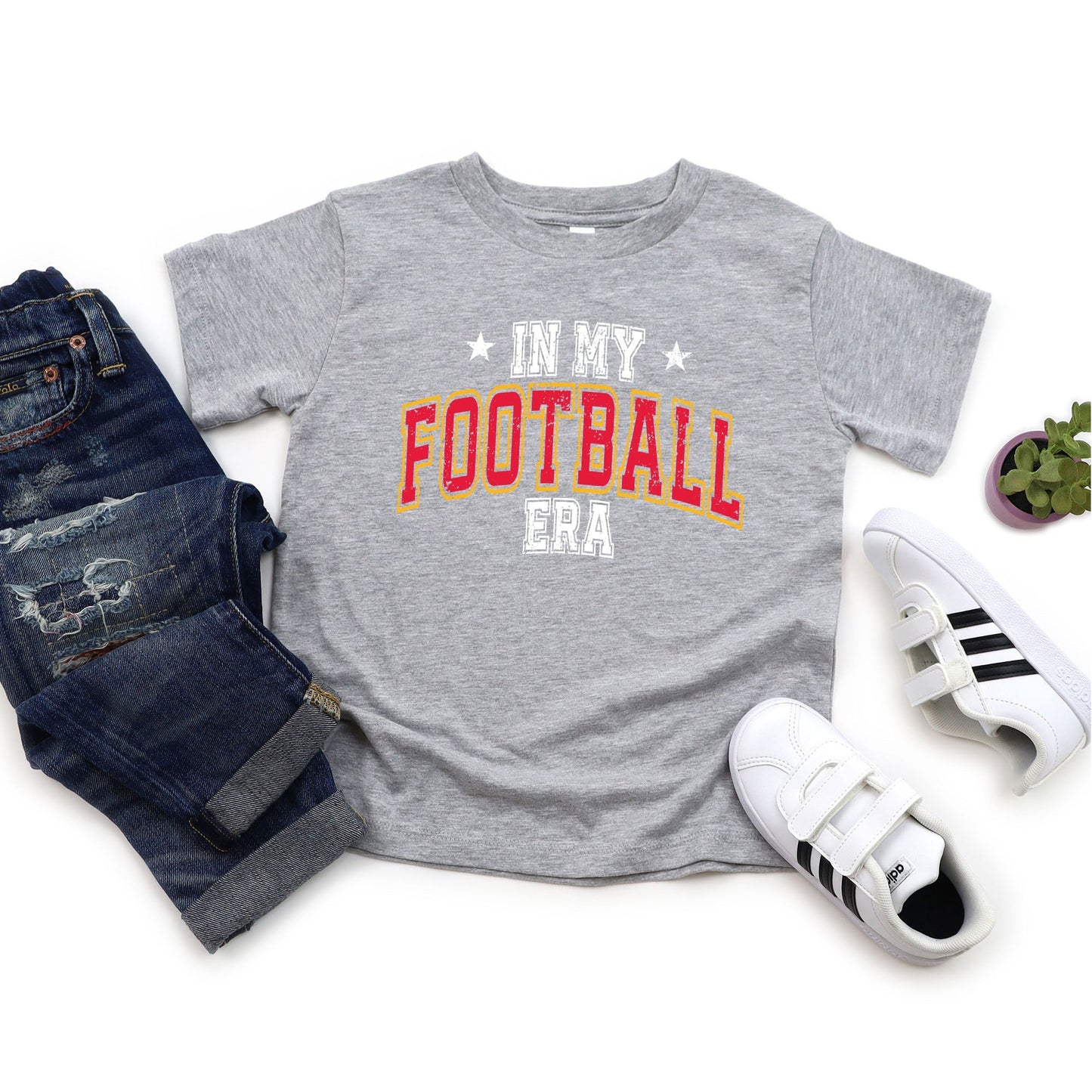 In My Football Era - Red | Youth Graphic Short Sleeve Tee
