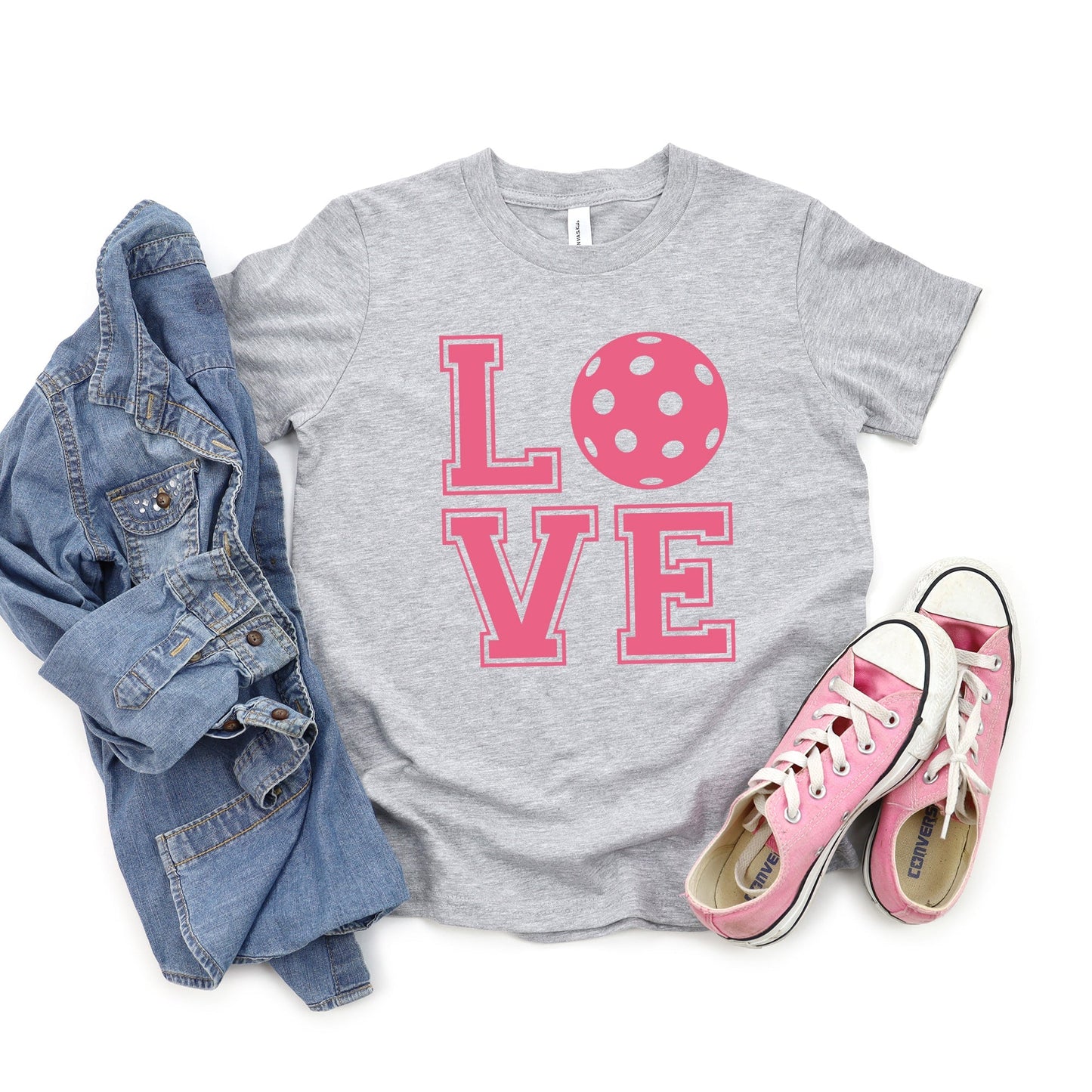 Pickleball Love | Youth Graphic Short Sleeve Tee