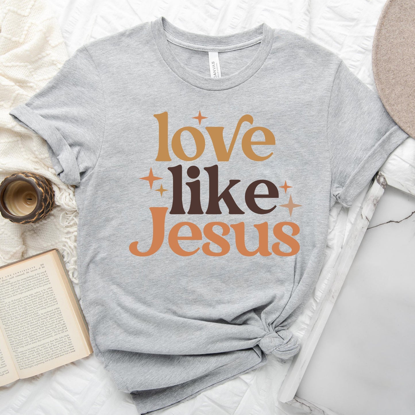 Love Like Jesus Stars | Short Sleeve Crew Neck