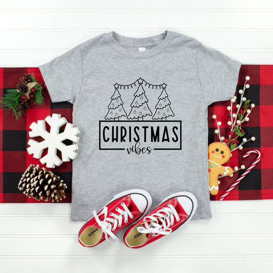 Christmas Vibes | Toddler Short Sleeve Crew Neck