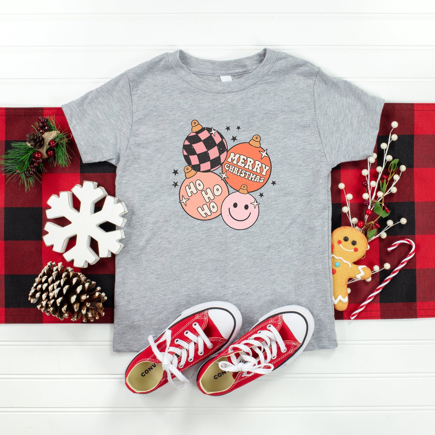 Retro Ornaments | Toddler Short Sleeve Crew Neck