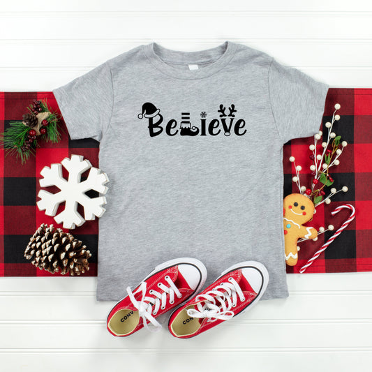 Believe Christmas | Toddler Short Sleeve Crew Neck