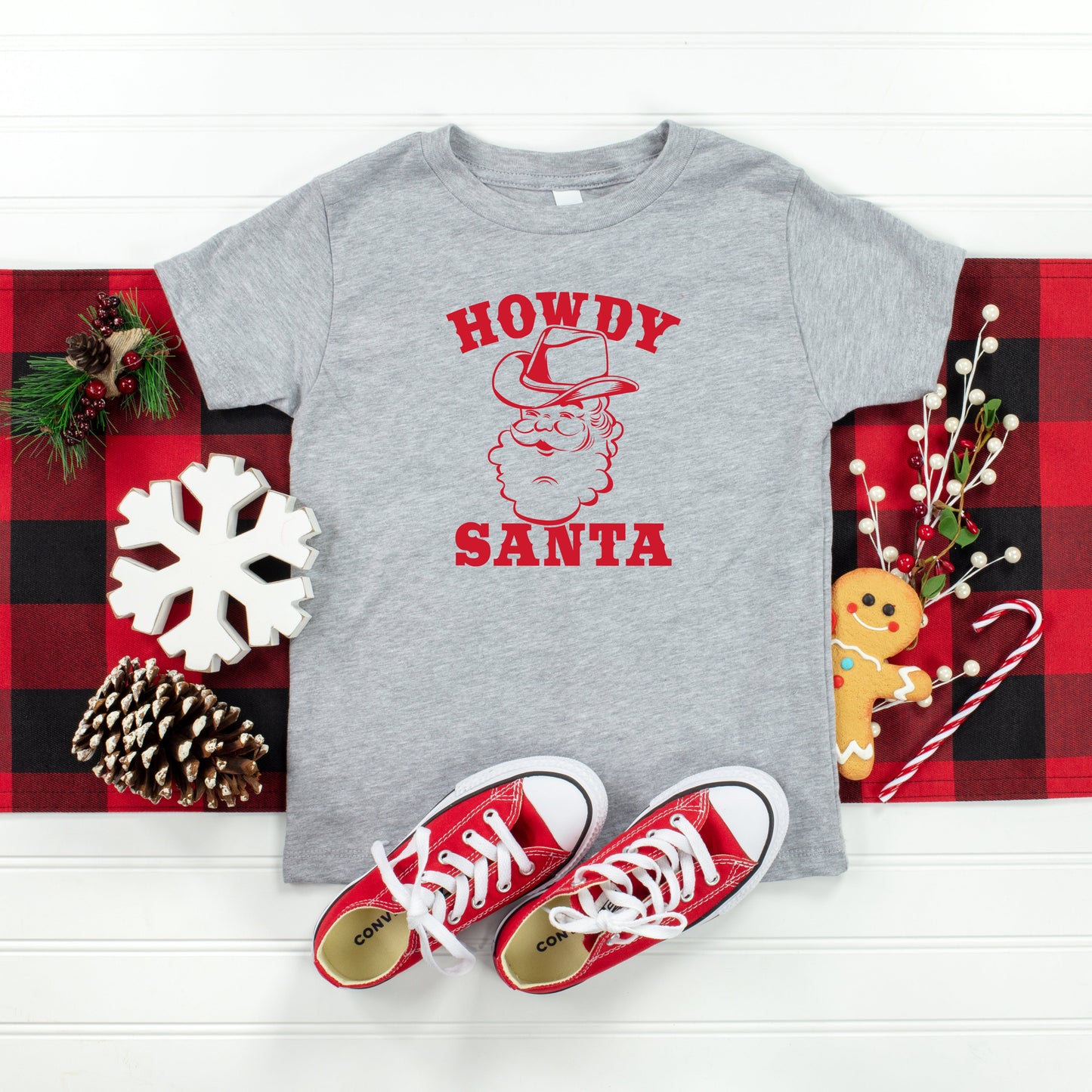 Howdy Santa Claus | Toddler Short Sleeve Crew Neck