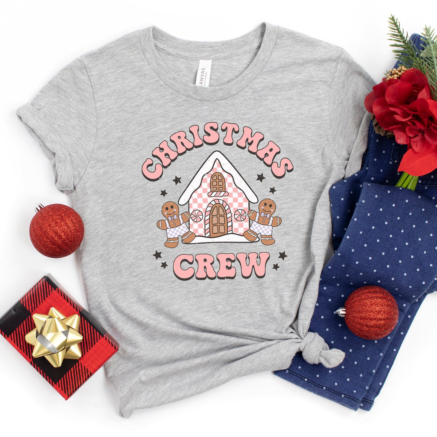 Christmas Gingerbread Crew | Youth Short Sleeve Crew Neck