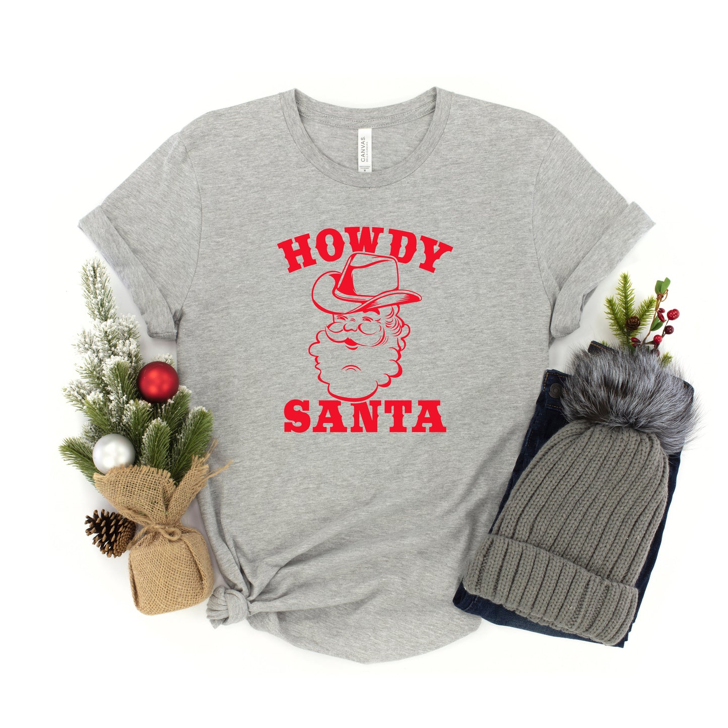 Howdy Santa Claus | Youth Short Sleeve Crew Neck