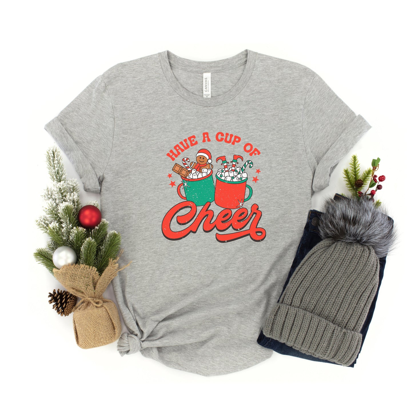 Retro Cup Of Cheer | Youth Short Sleeve Crew Neck