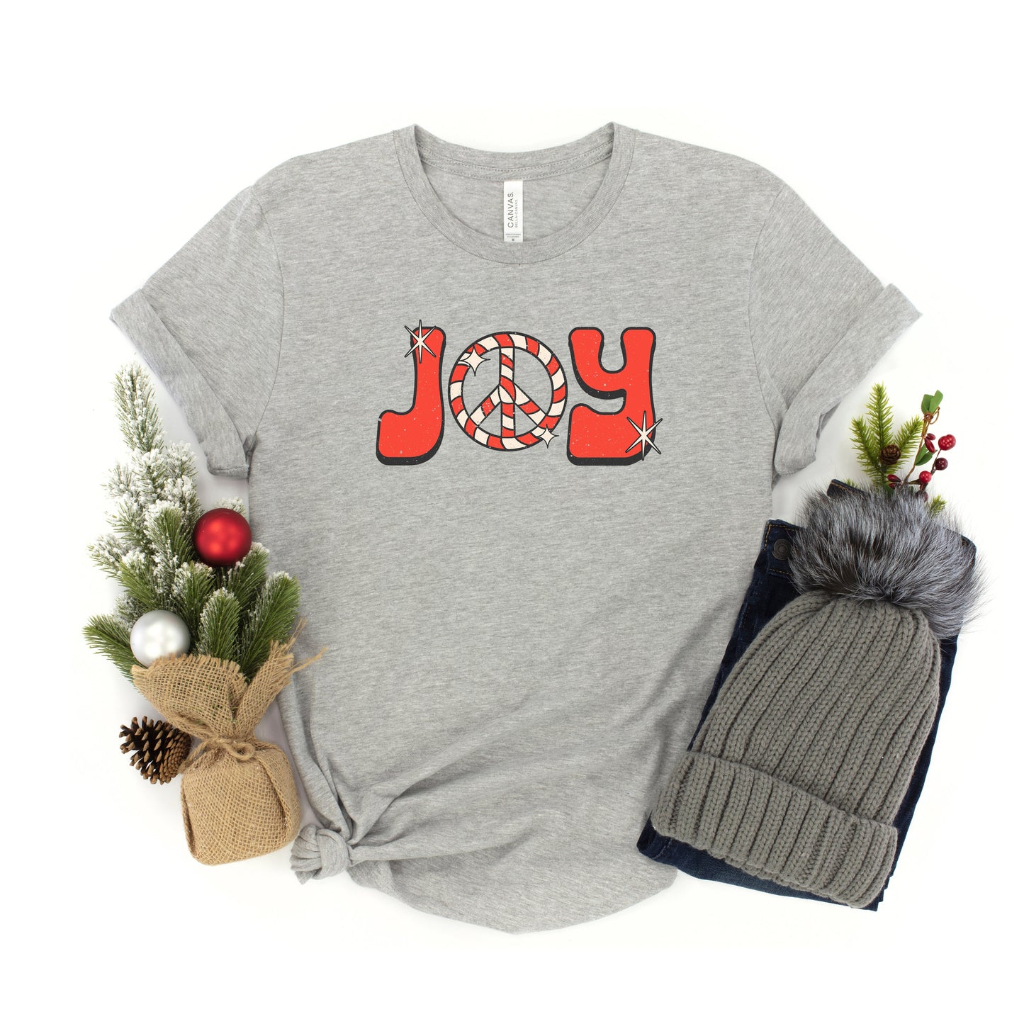 Joy Peace Sign | Youth Short Sleeve Crew Neck