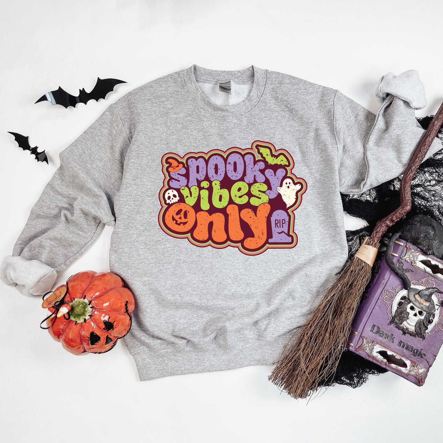Spooky Vibes Only Retro | Sweatshirt