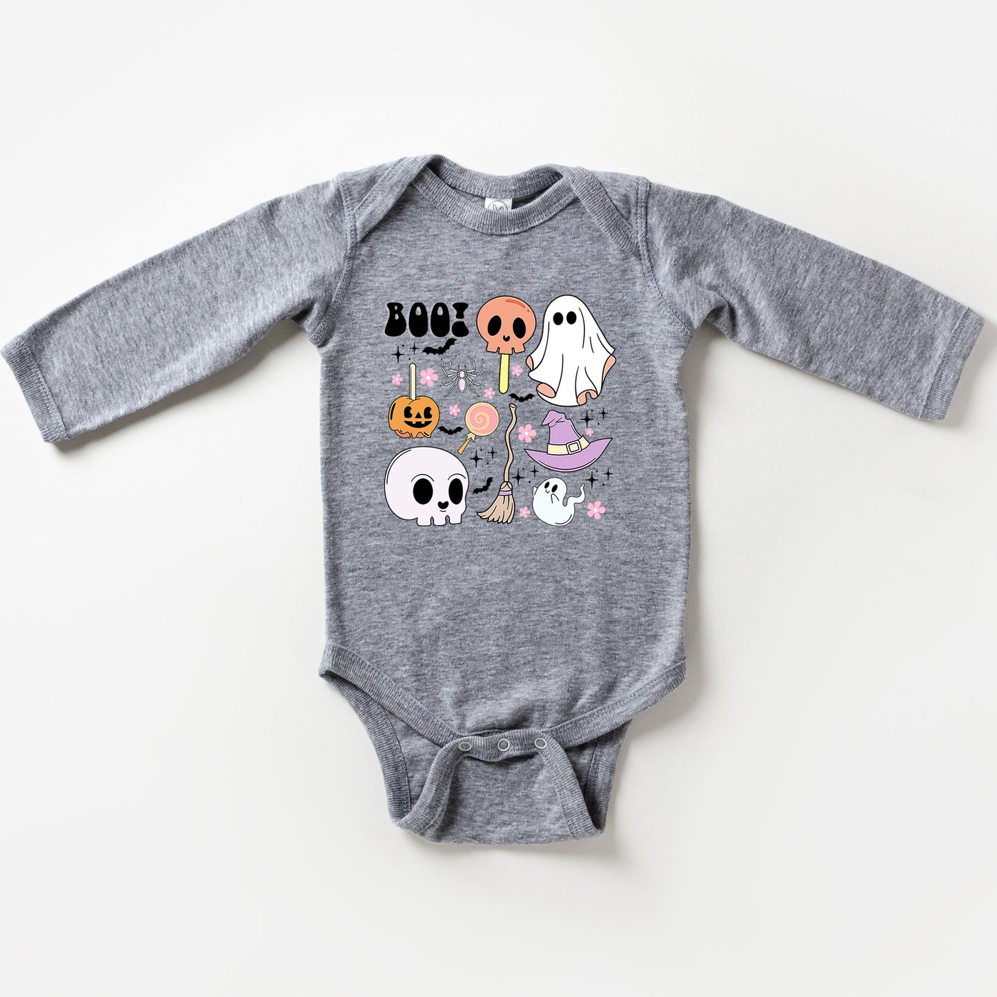 Boo Chart | Baby Long Sleeve Onesie