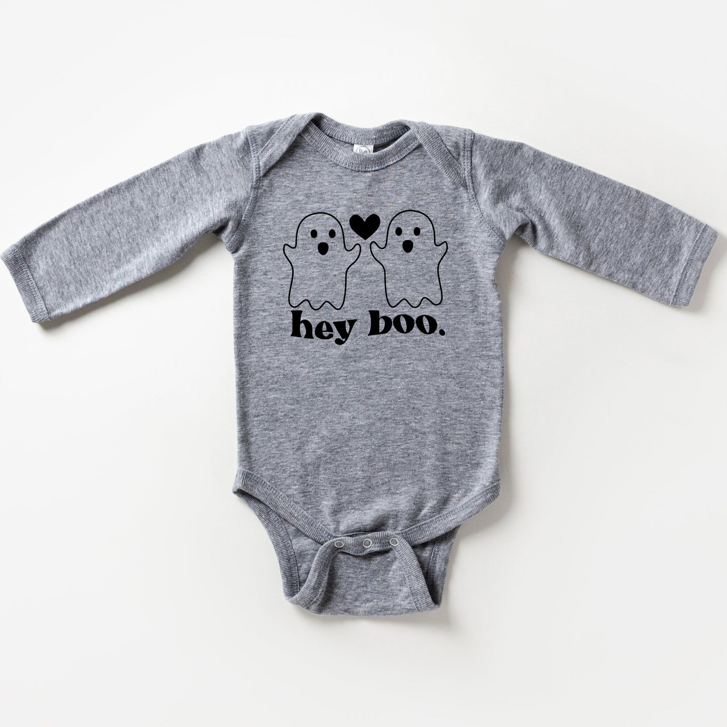 Ghosts Hey Boo | Baby Long Sleeve Onesie