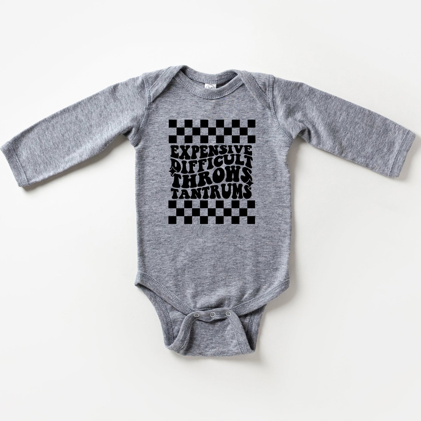 Expensive Difficult Tantrums | Baby Long Sleeve Onesie