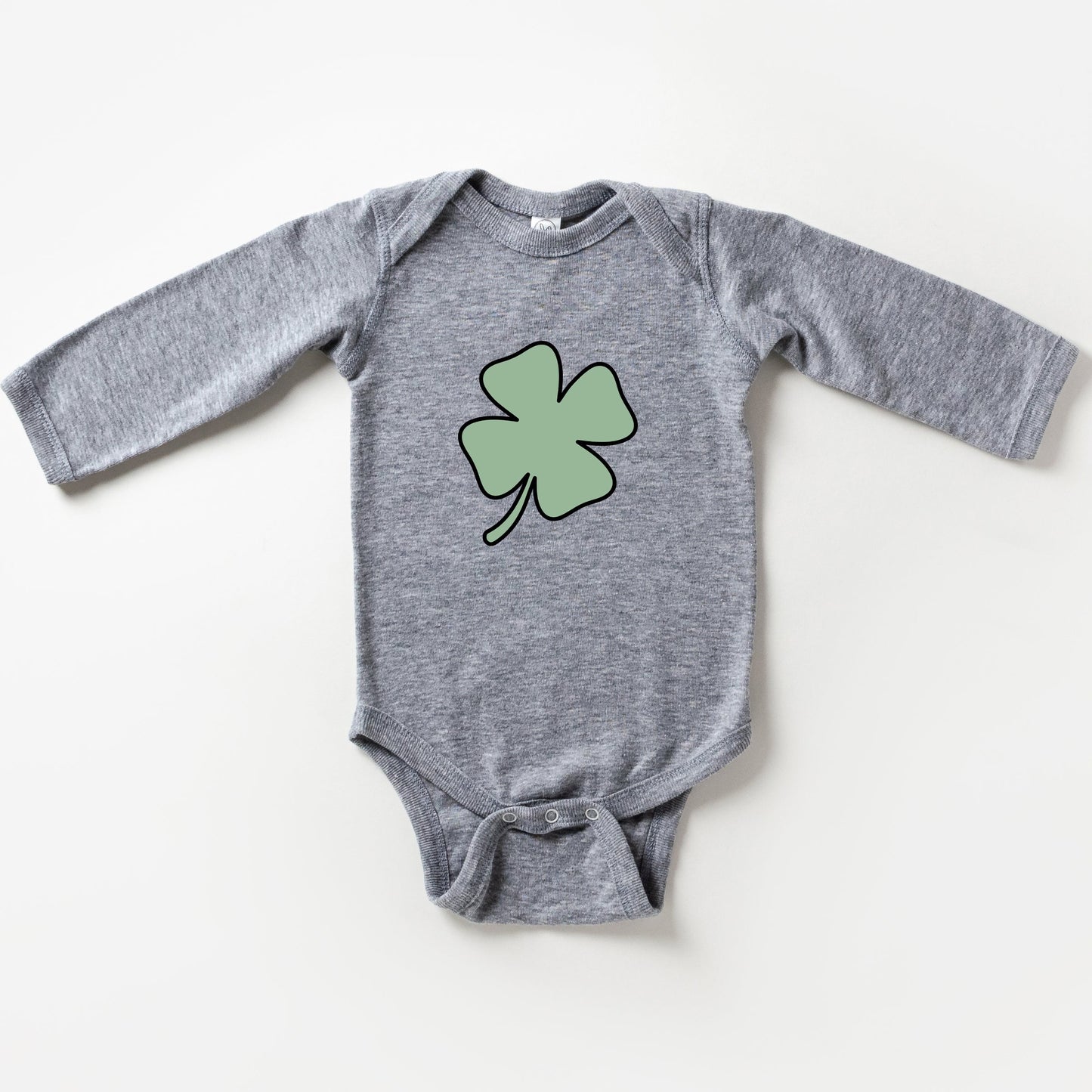 Simple Clover | Baby Long Sleeve Onesie