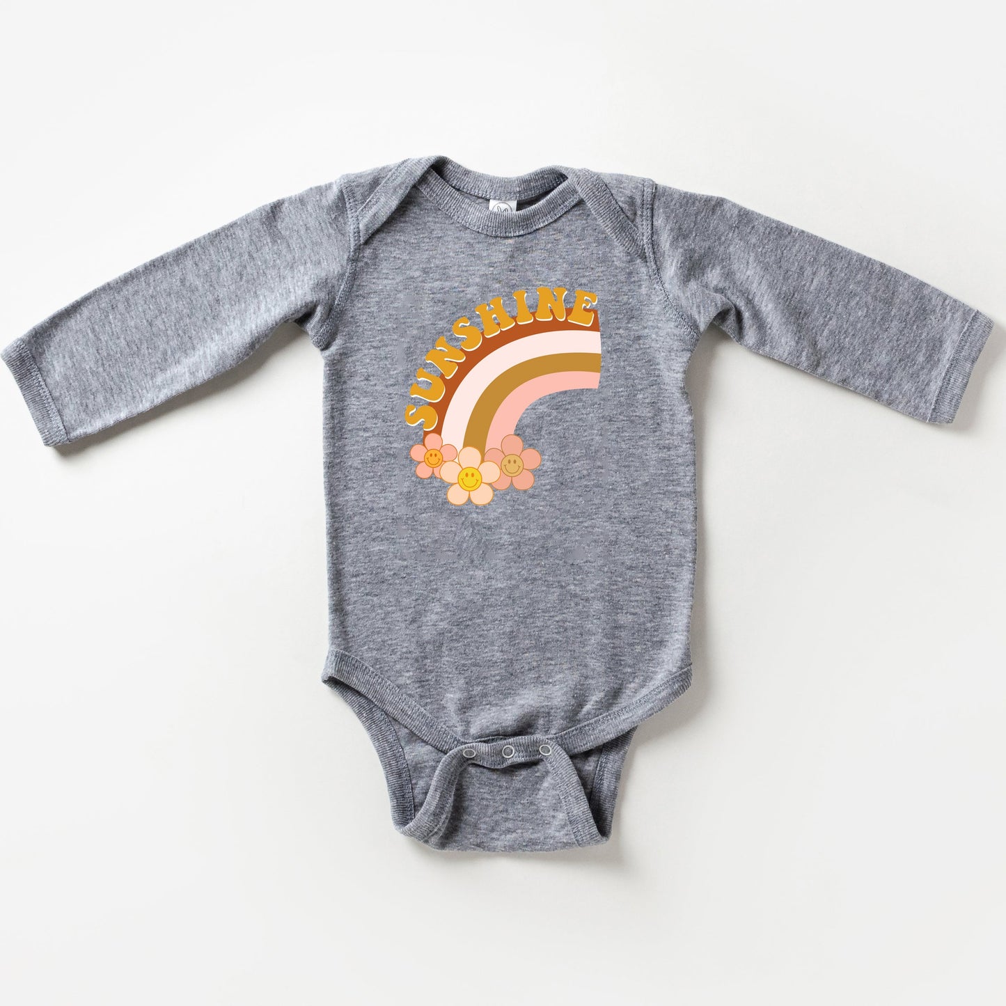 Sunshine Rainbow | Baby Long Sleeve Onesie
