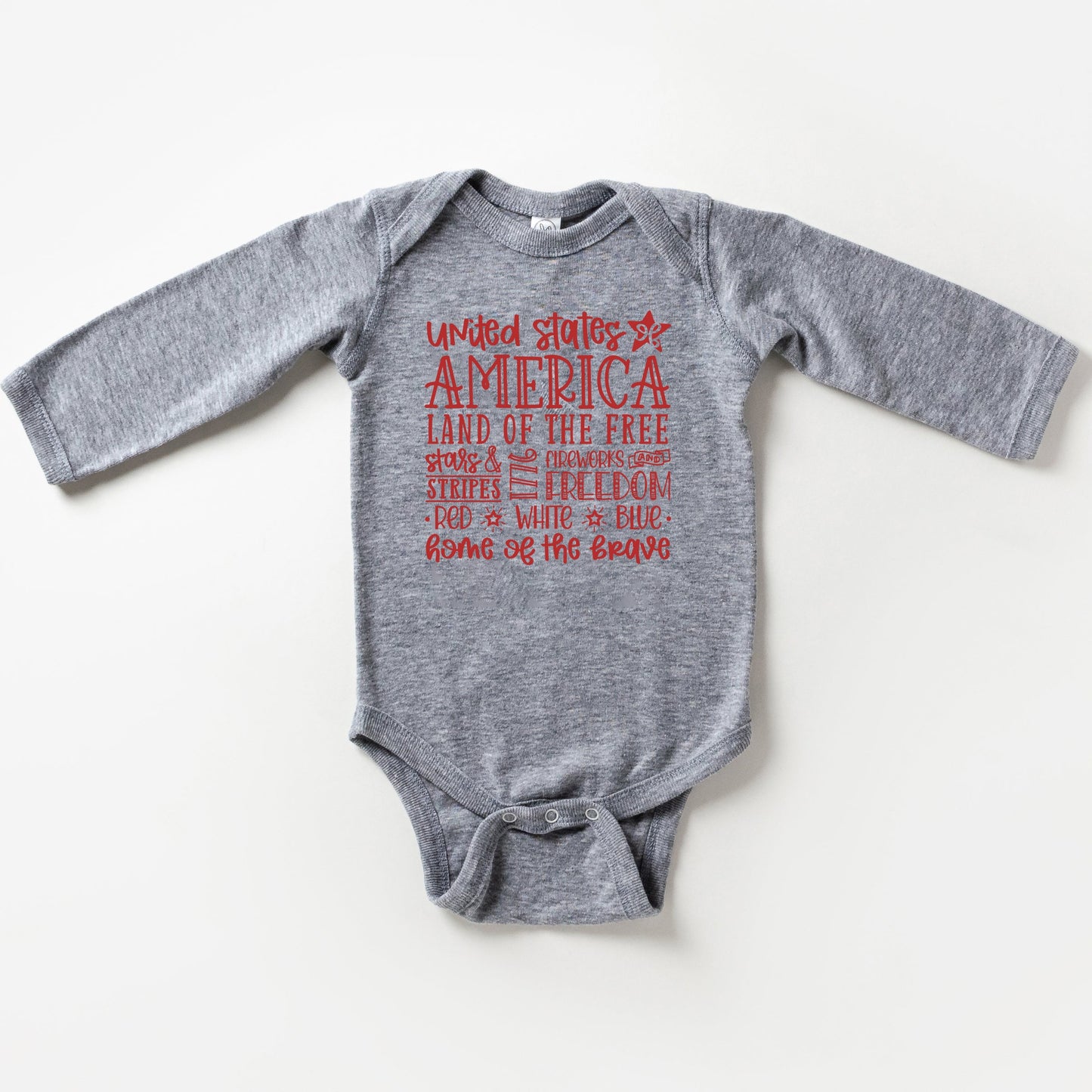 4th of July Subway | Baby Long Sleeve Onesie