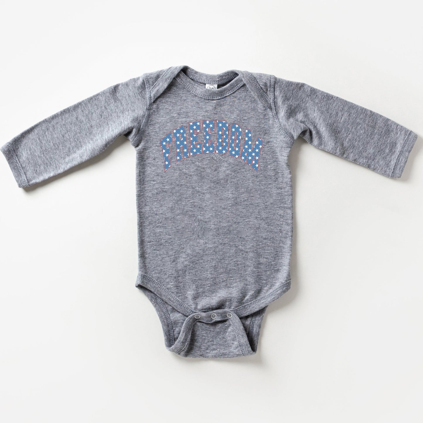 Retro Freedom Stars | Baby Long Sleeve Onesie