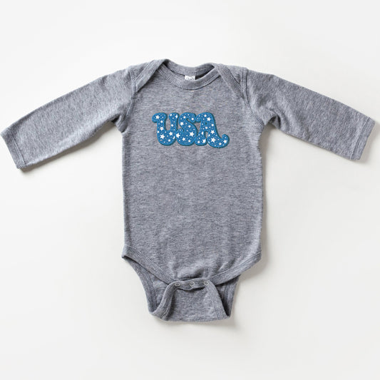 USA Bold Stars | Baby Long Sleeve Onesie