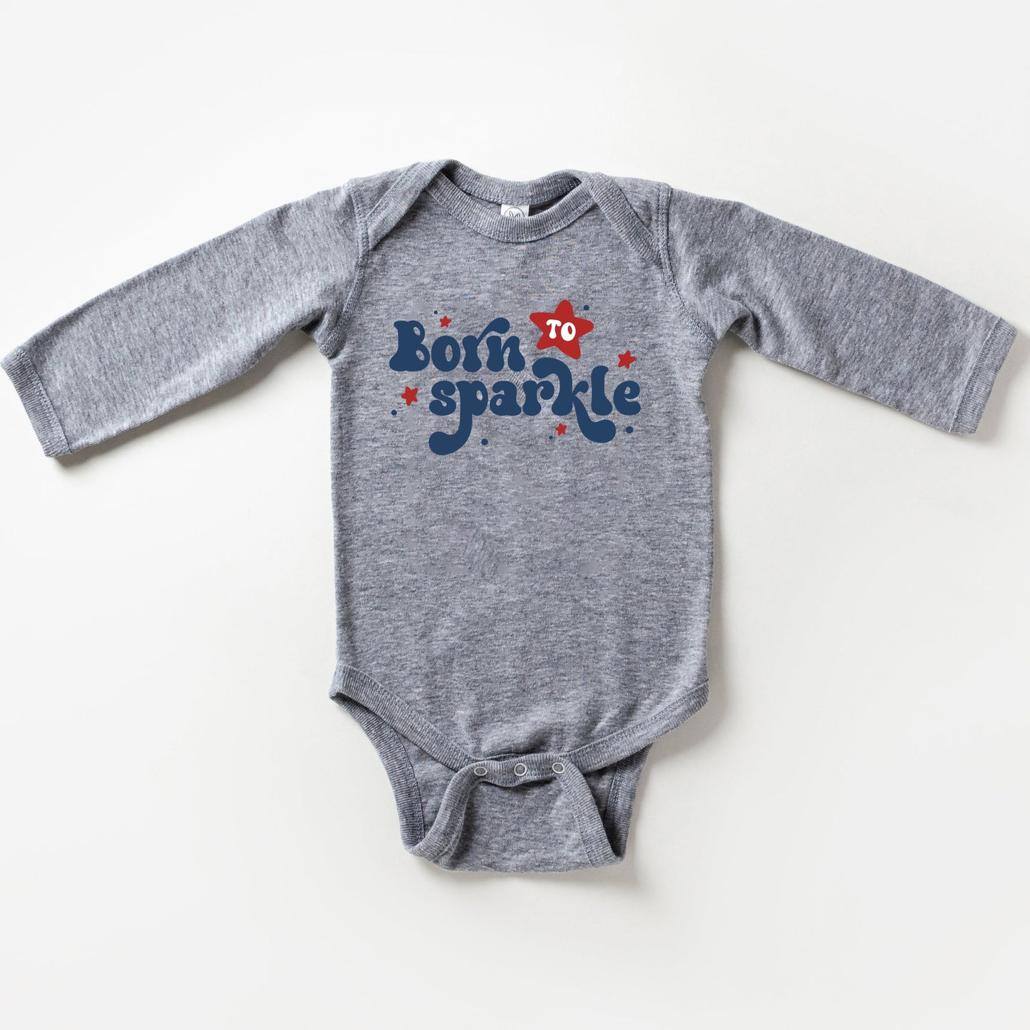 Born To Sparkle | Baby Long Sleeve Onesie