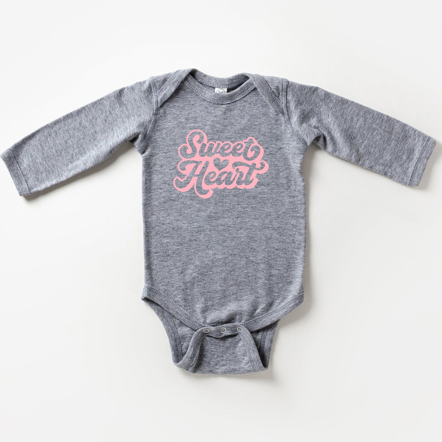 Sweet Heart With Heart | Baby Long Sleeve Onesie