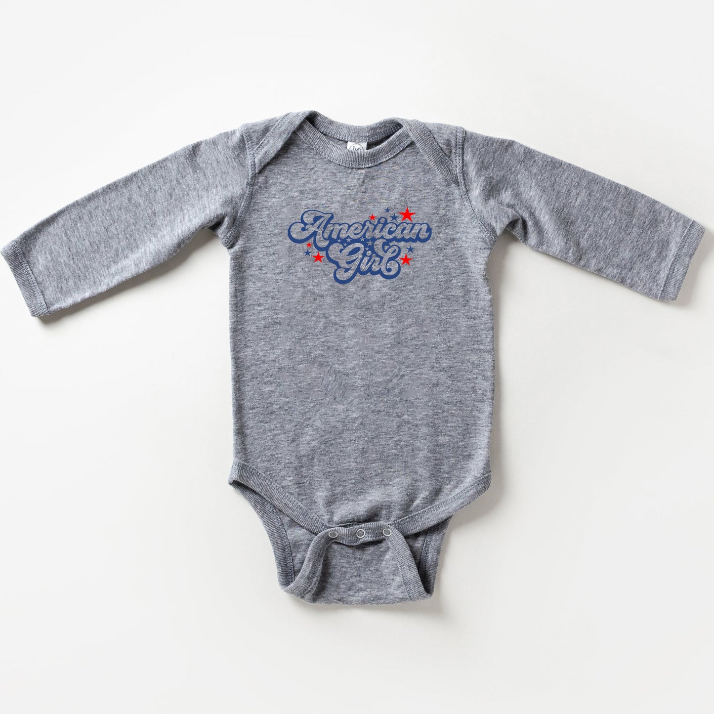 American Girl Retro Stars | Baby Long Sleeve Onesie