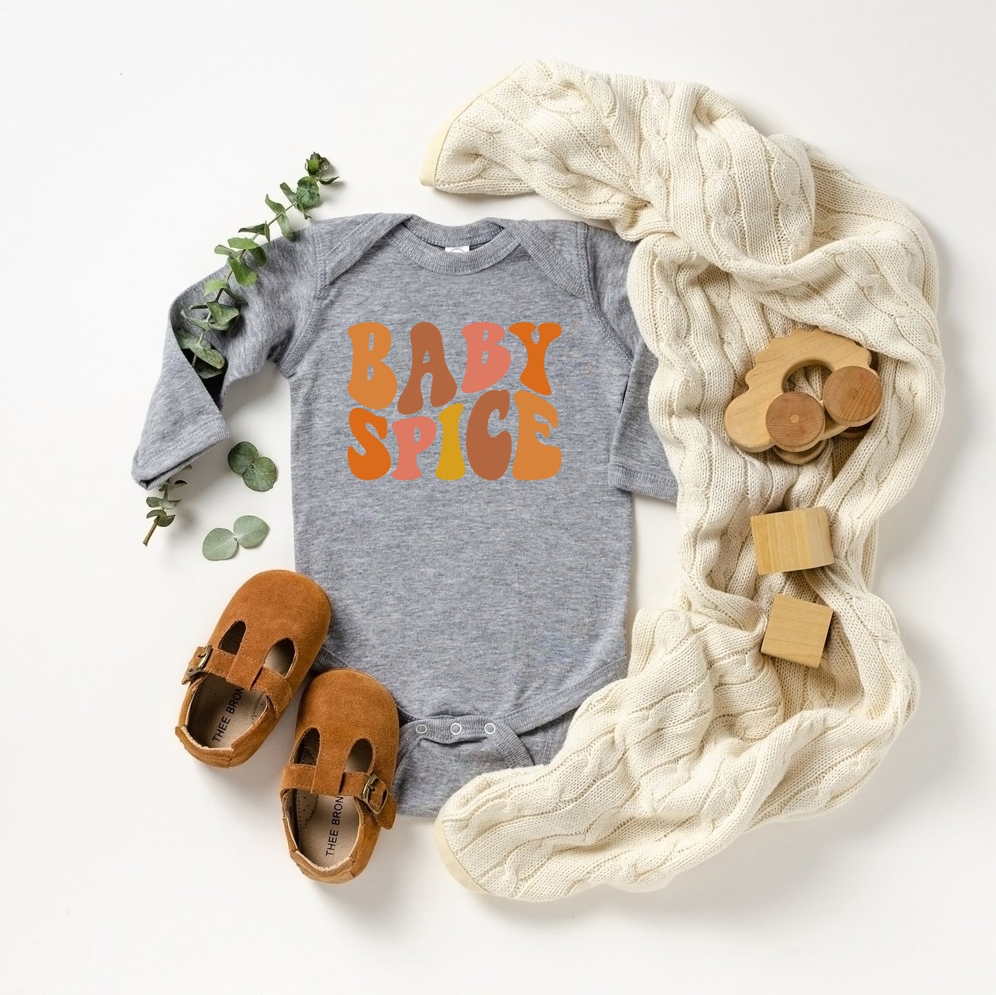 Baby Spice Wavy | Baby Long Sleeve Onesie