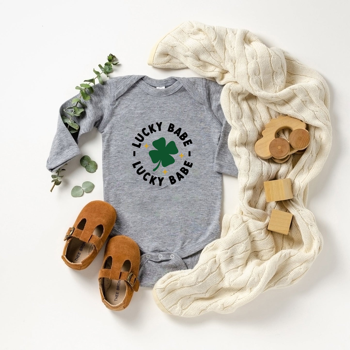 Lucky Babe | Baby Long Sleeve Onesie