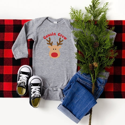 Cousin Crew Reindeer | Baby Long Sleeve Onesie