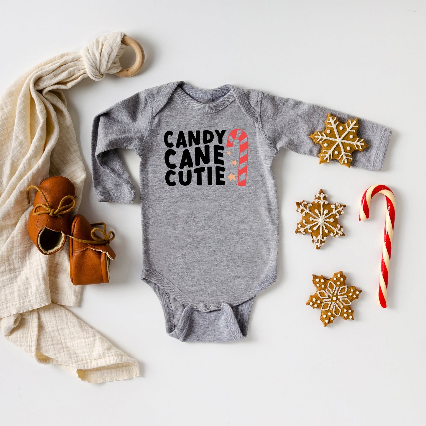 Candy Cane Cutie | Baby Long Sleeve Onesie