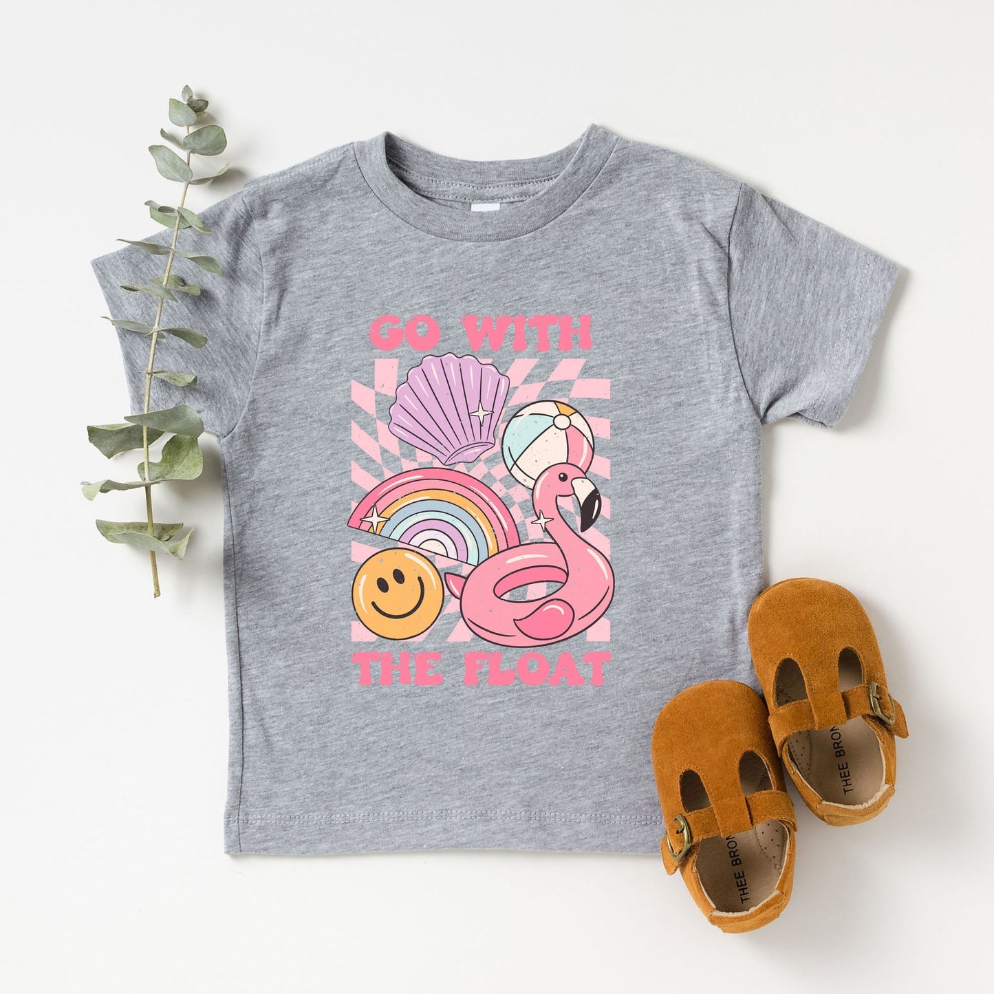 Go With The Float Pink | Youth Graphic Short Sleeve Tee