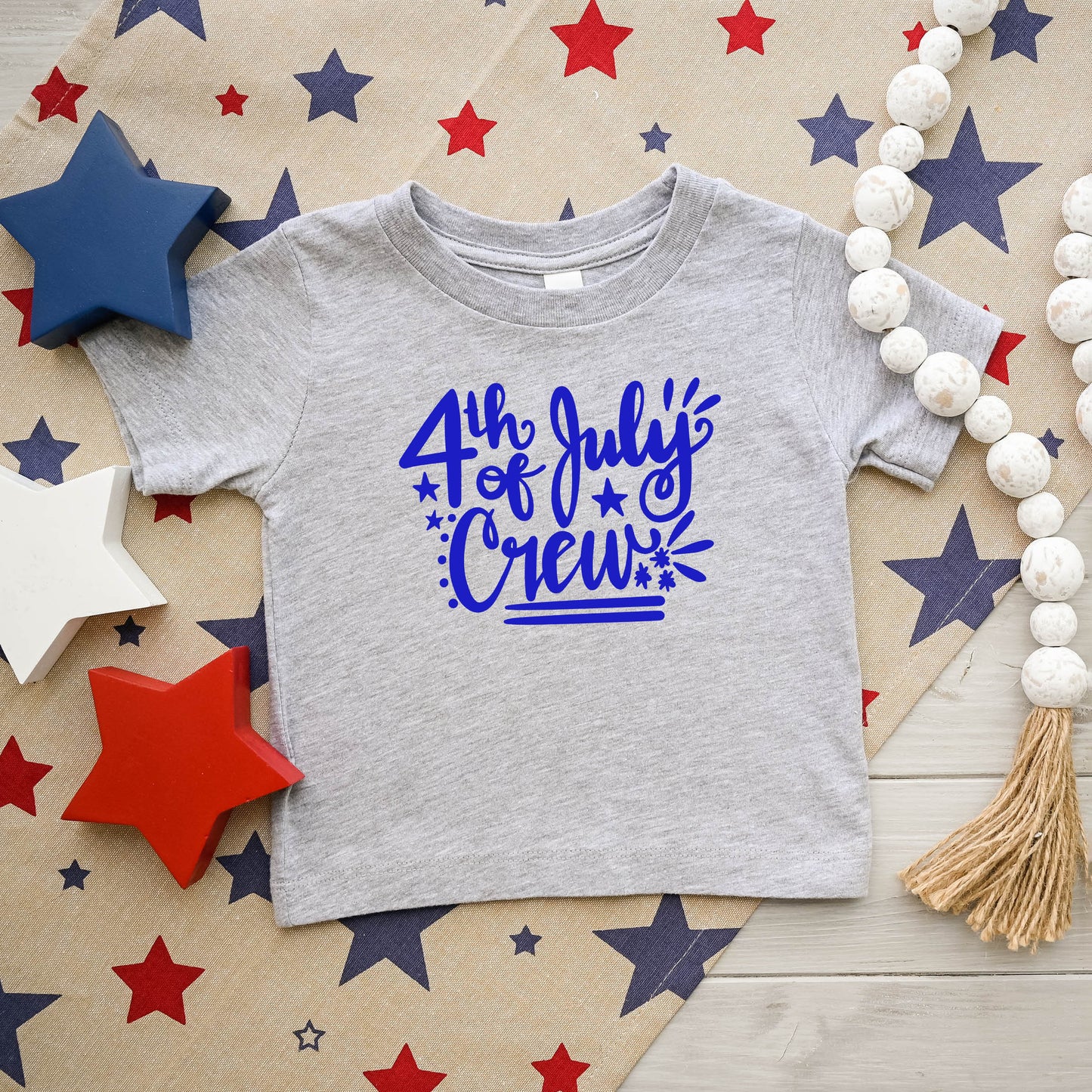 4th Of July Crew | Toddler Short Sleeve Crew Neck