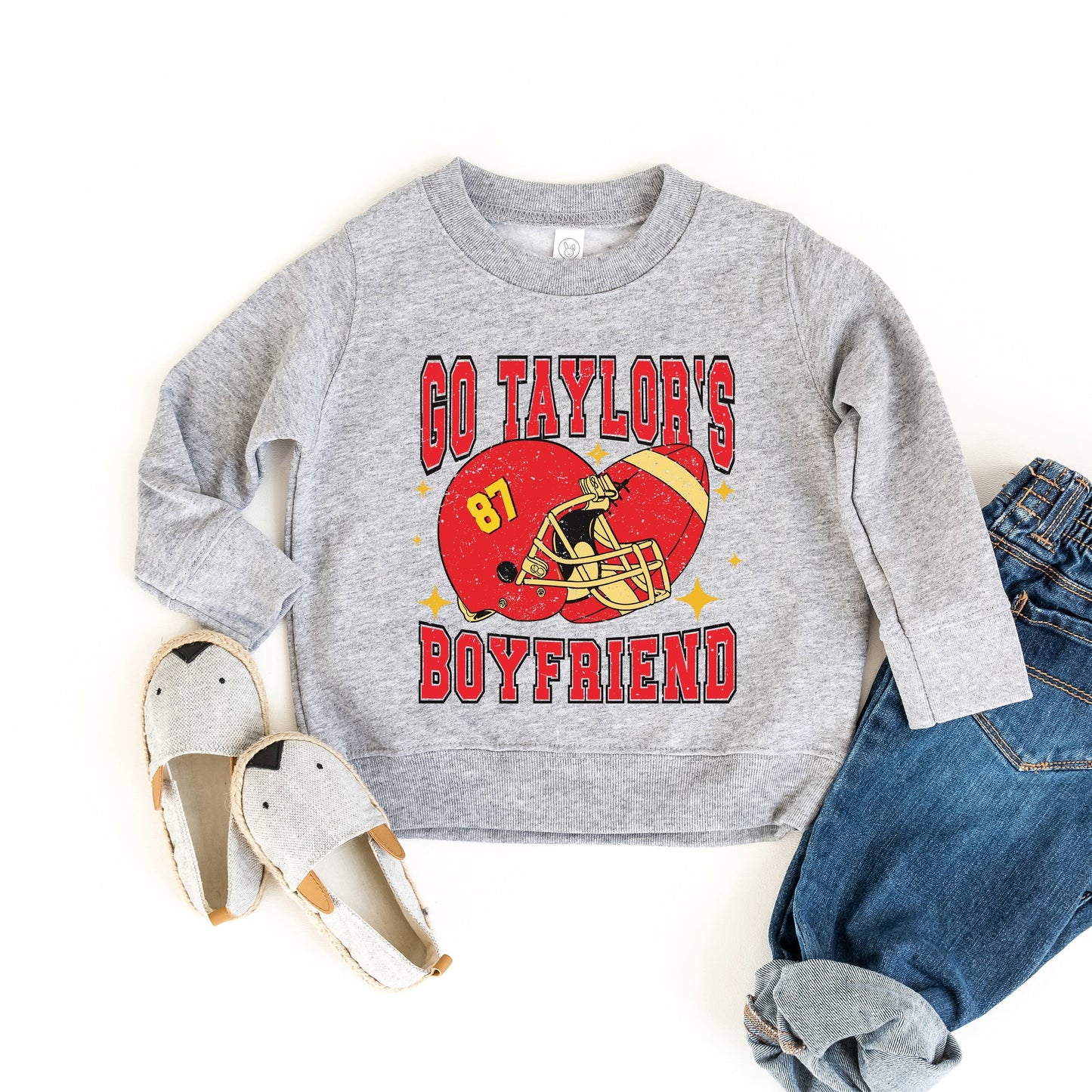 Go Taylor's Boyfriend Sparkle | Youth Ultra-Soft Graphic Sweatshirt