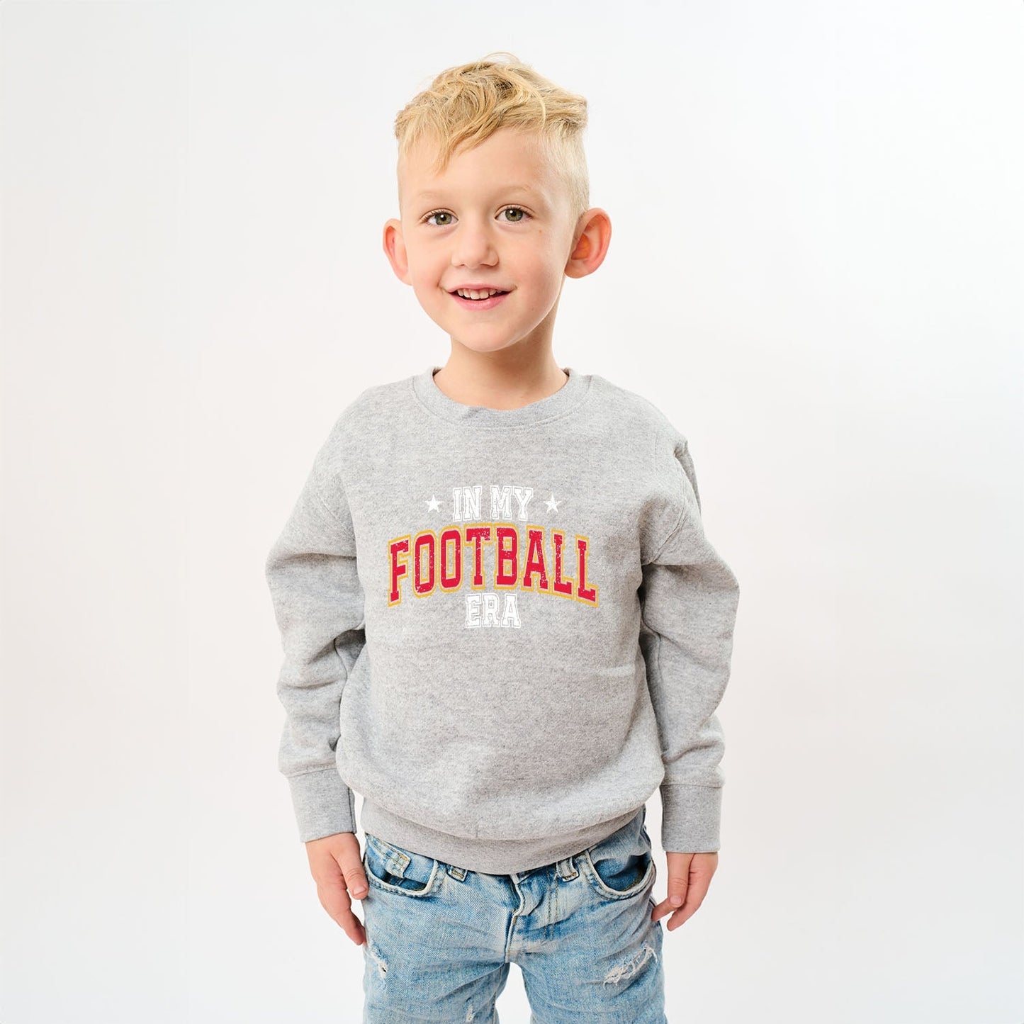 In My Football Era - Red | Youth Ultra-Soft Graphic Sweatshirt