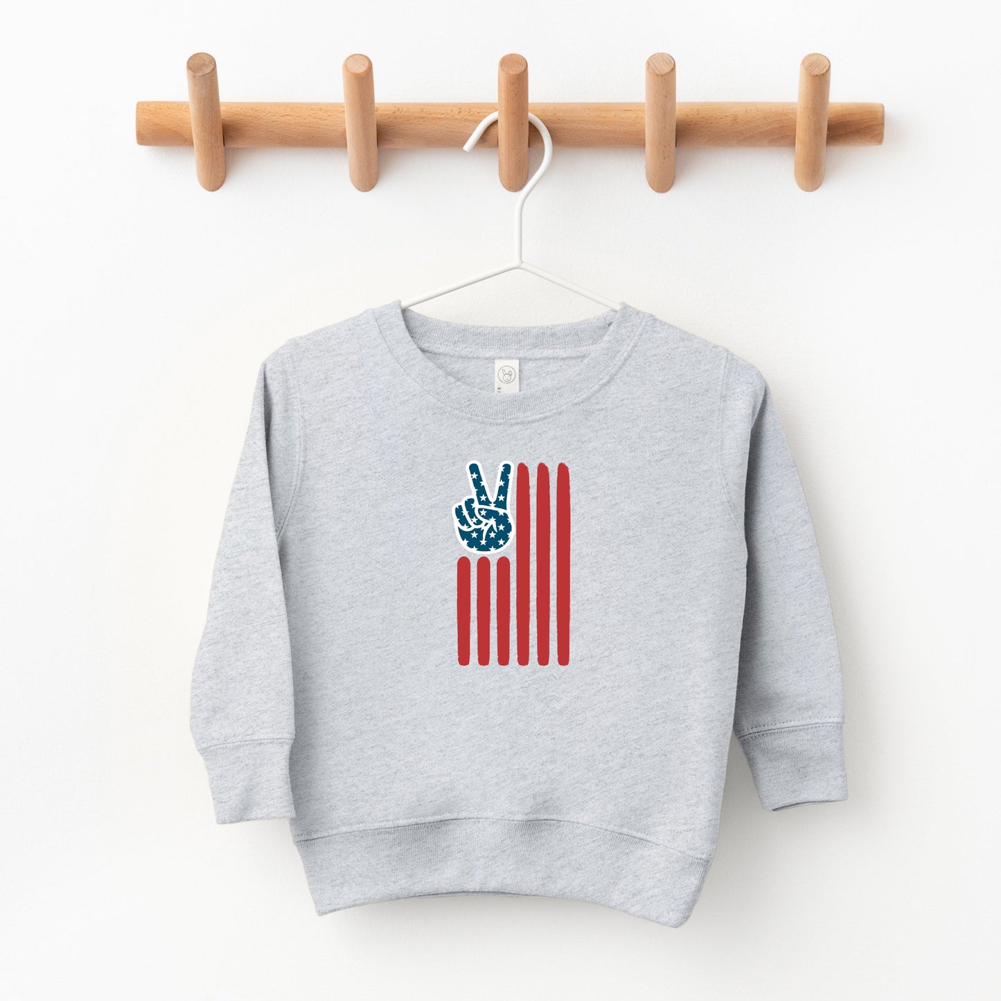 Flag Peace Sign | Toddler Sweatshirt