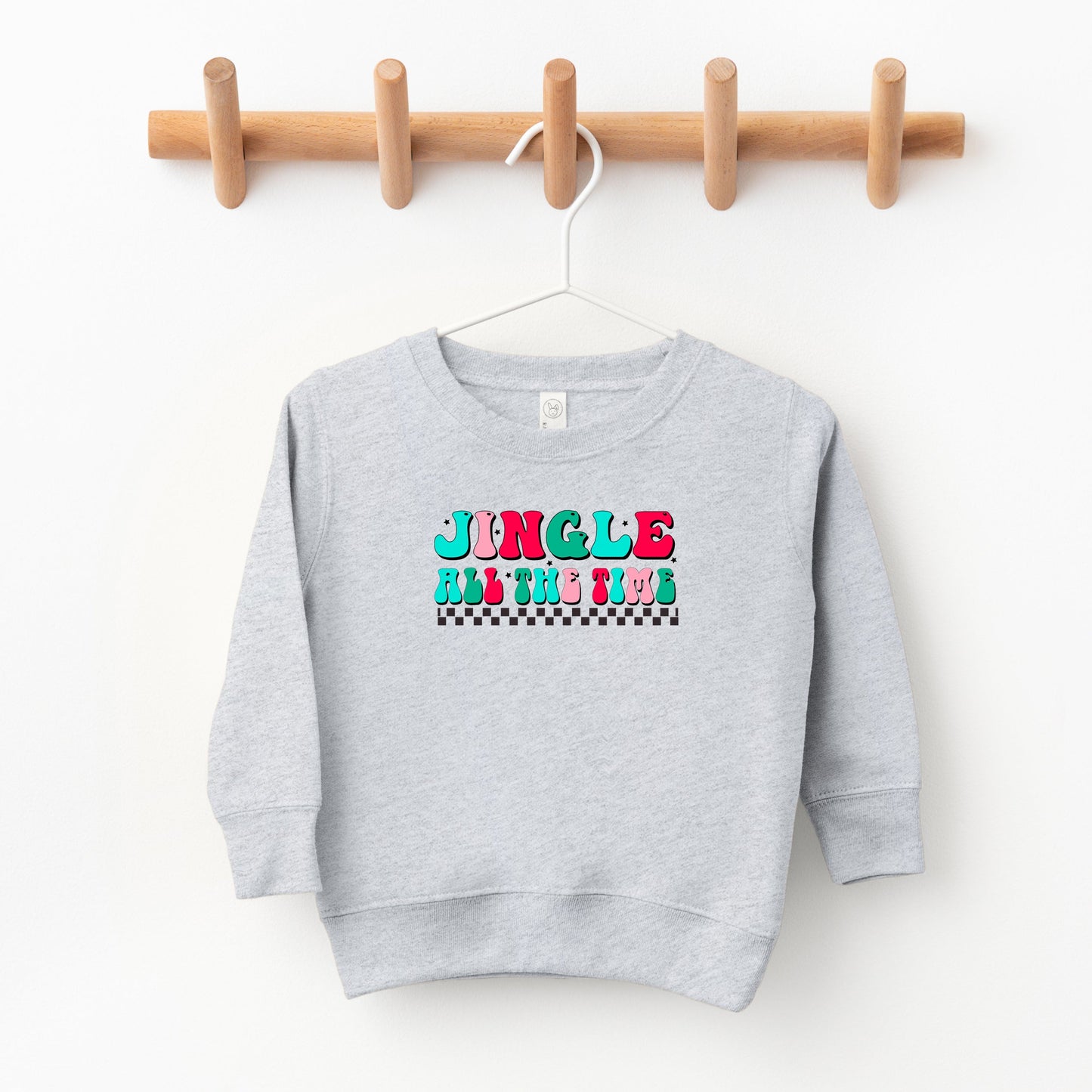 Retro Jingle All The Time | Toddler Sweatshirt