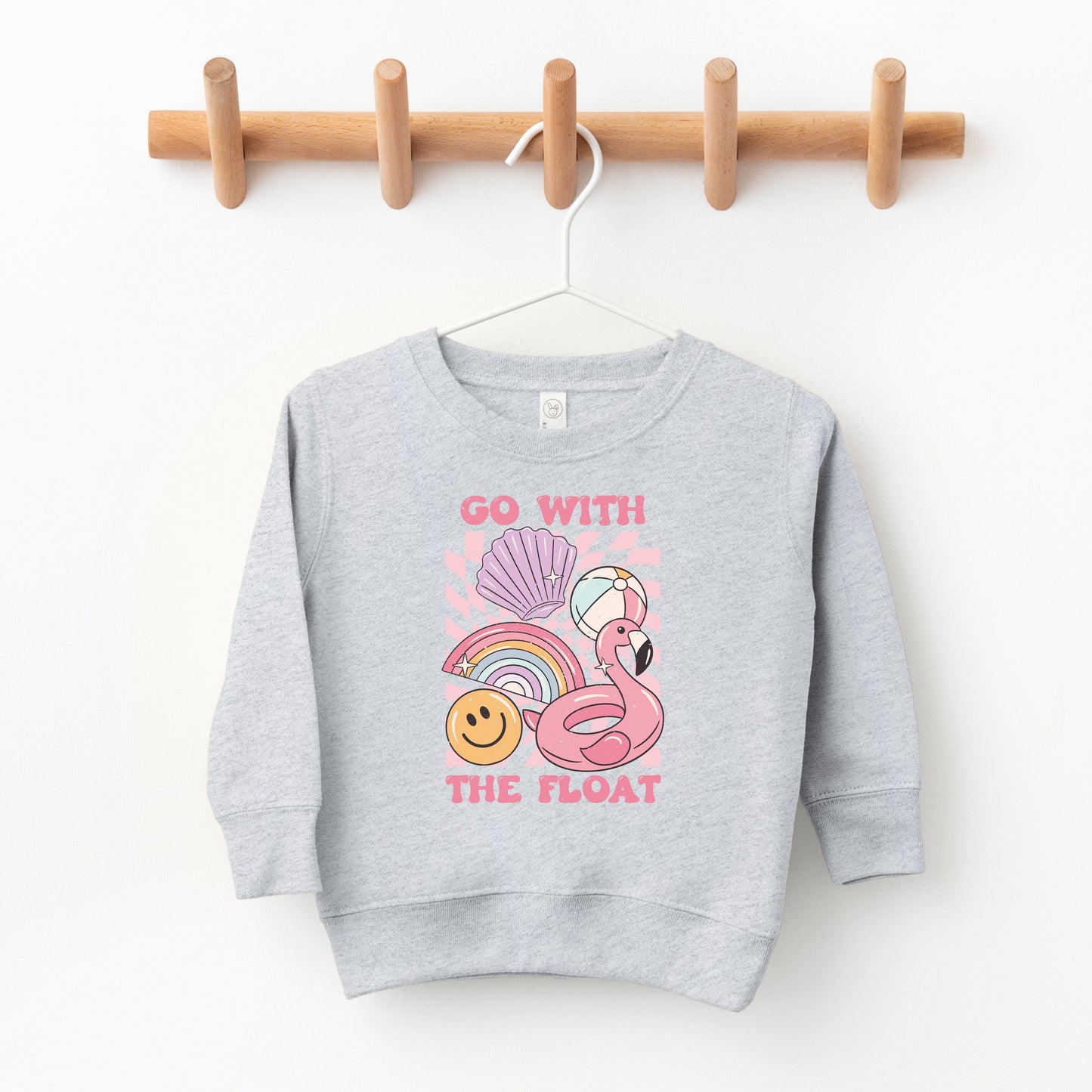 Go With The Float Pink | Toddler Sweatshirt