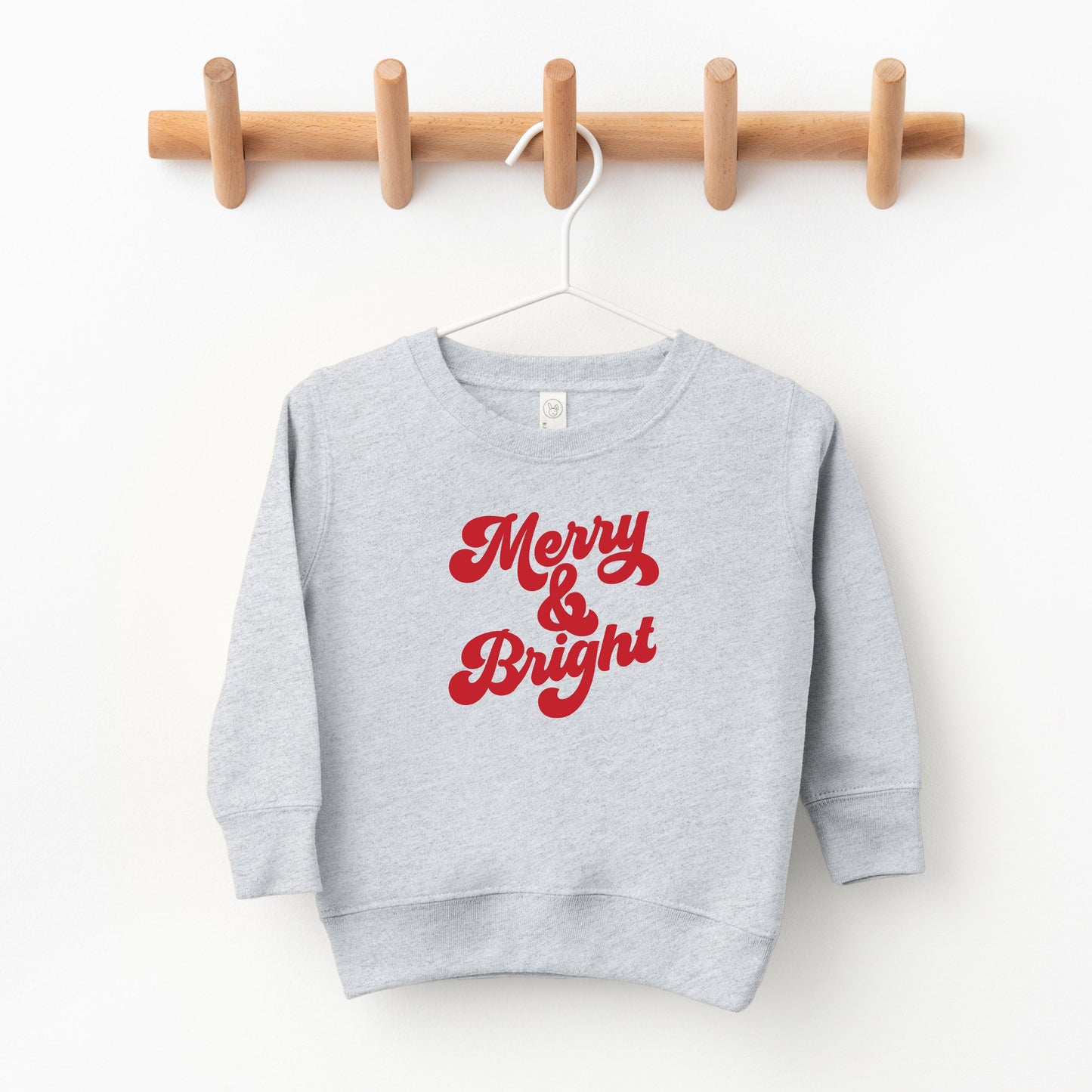 Bold Merry And Bright | Toddler Sweatshirt