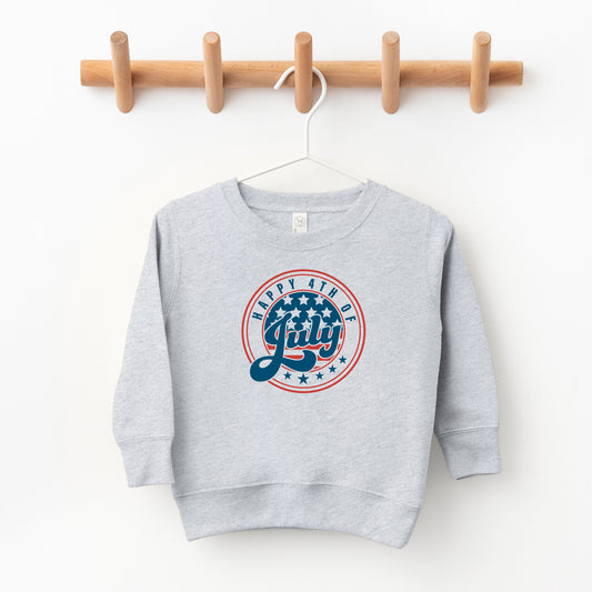 Happy Fourth Circle | Toddler Sweatshirt