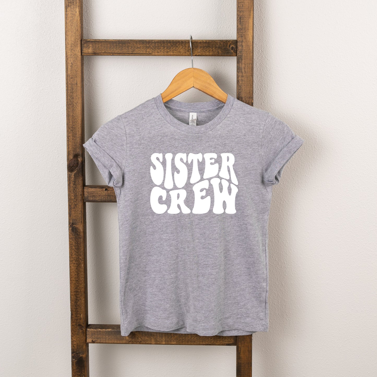 Sister Crew Wavy | Toddler Short Sleeve Crew Neck