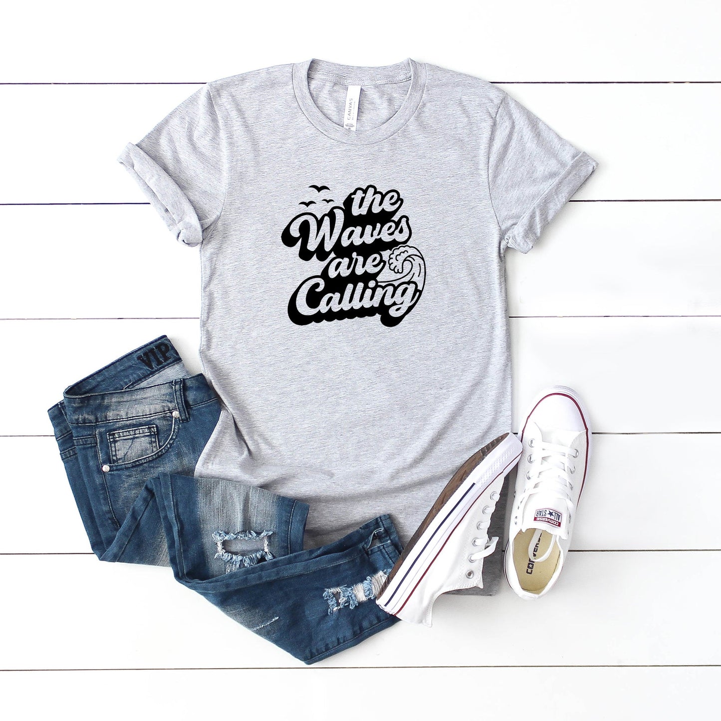 The Waves Are Calling | Youth Short Sleeve Crew Neck