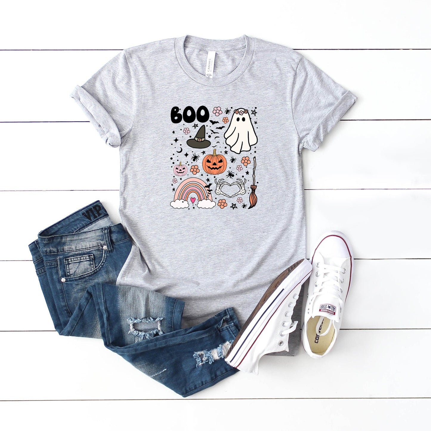 Boo Collage | Youth Short Sleeve Crew Neck