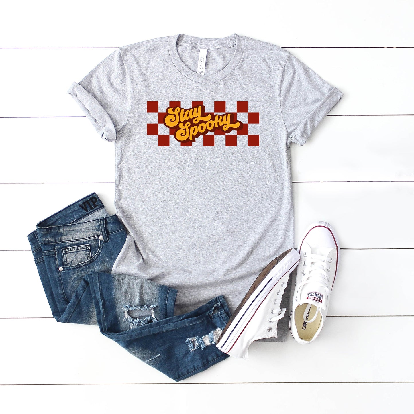 Stay Spooky Retro | Youth Short Sleeve Crew Neck