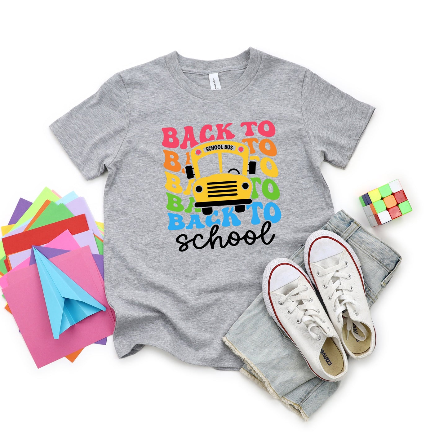 Back To School Bus | Youth Graphic Short Sleeve Tee