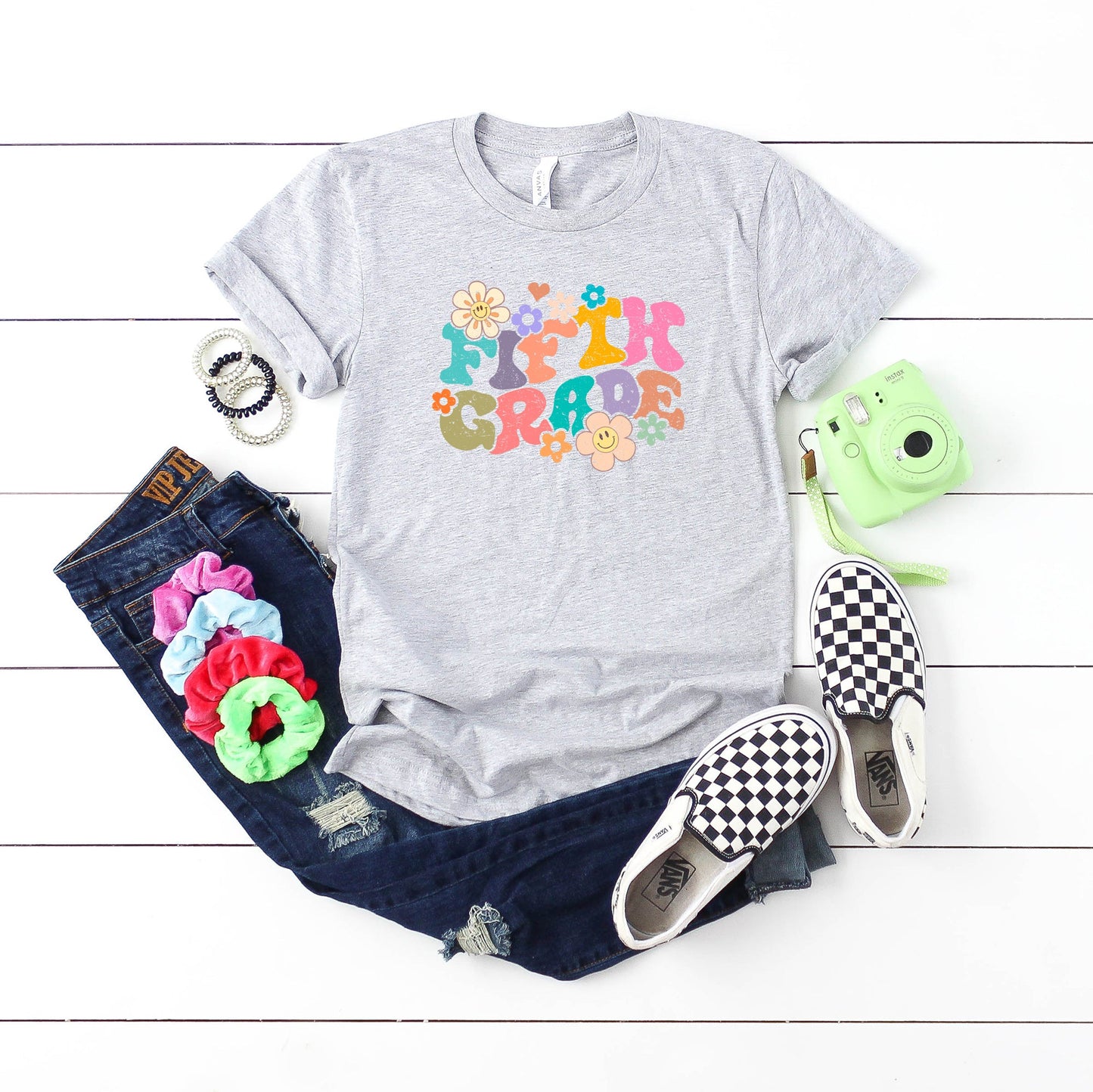 Fifth Grade Flowers | Youth Graphic Short Sleeve Tee