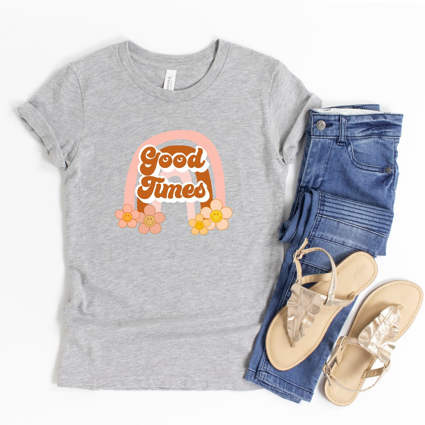 Good Times Rainbow | Youth Short Sleeve Crew Neck