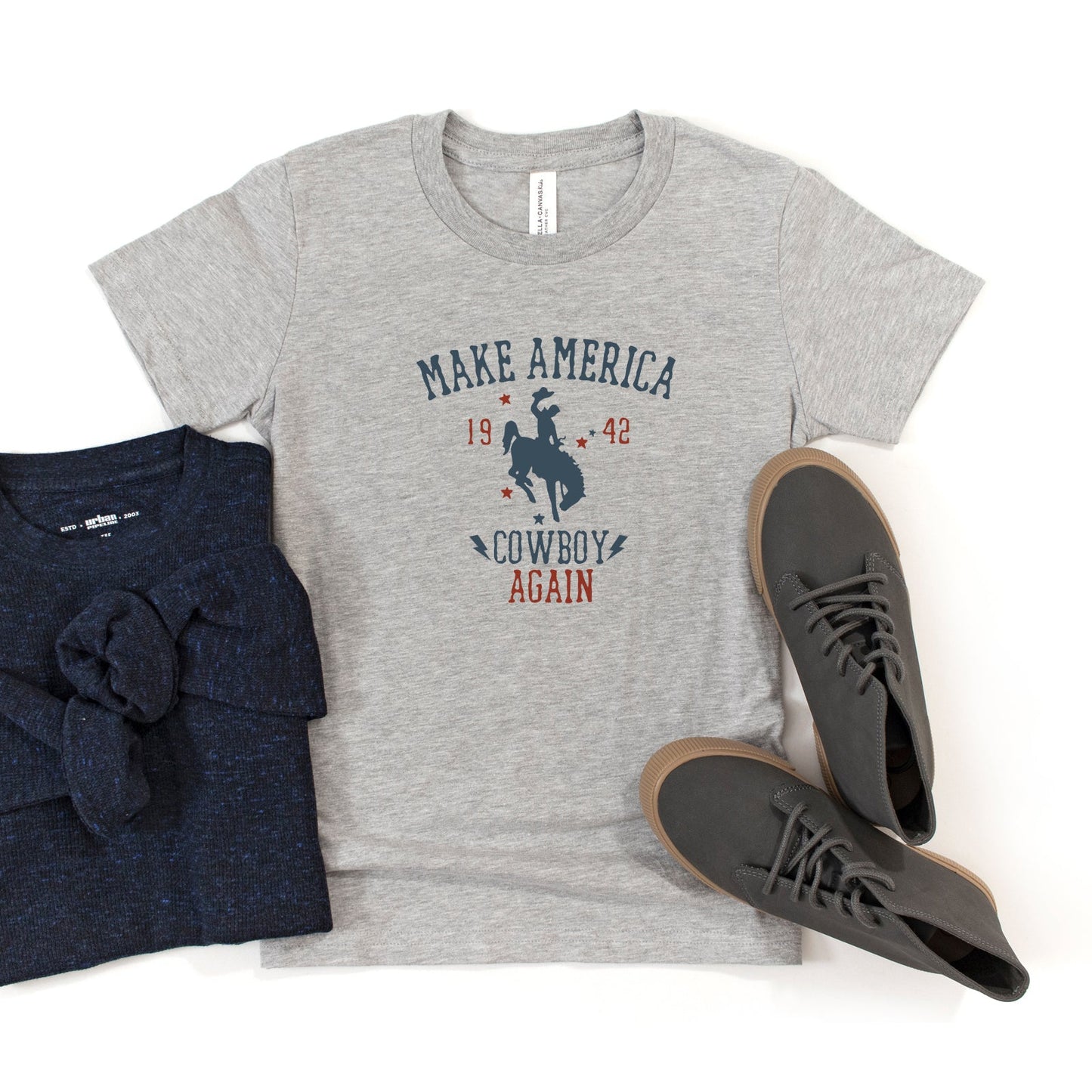 Make America Cowboy Again | Youth Short Sleeve Crew Neck