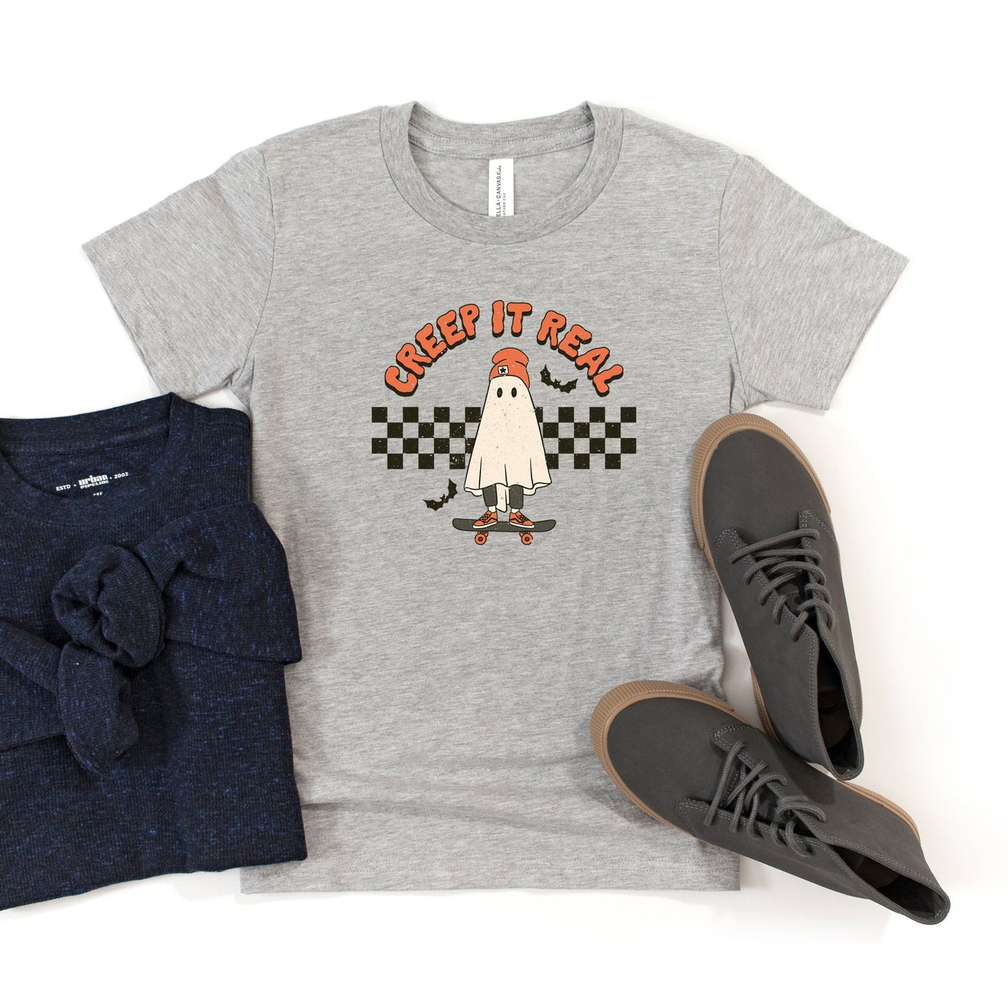 Creep It Real Skateboard | Youth Short Sleeve Crew Neck
